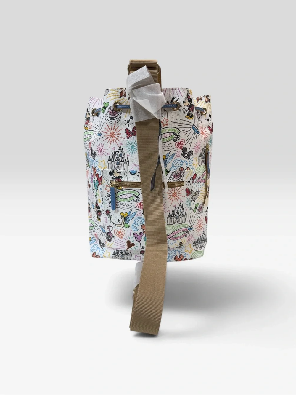 Disney Parks Sketch Dooney & Bourke Pickleball Racket Sling Bag New with Tags